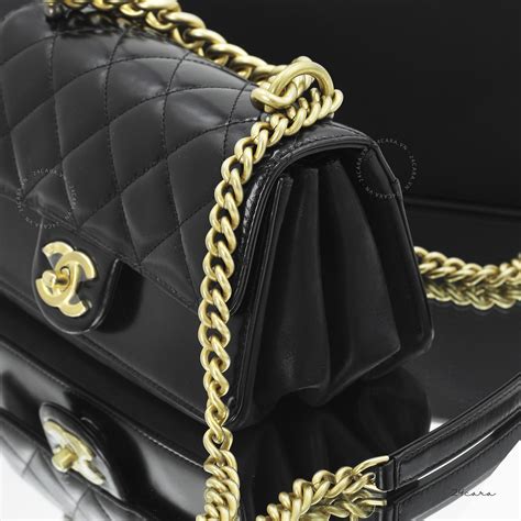 chanel gold flap bag|Chanel flap bag gold chain.